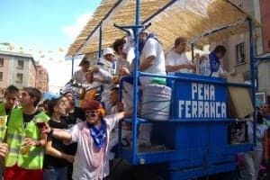 Peña Ferranca durante la Cabalgata del Pregón. Foto JLP.