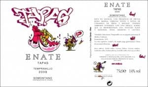 Etiqueta Enate Tapas. Foto Enate.