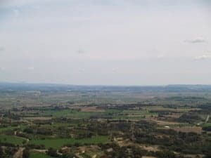 terrenos entre Berbegal y Lagunarrota donde se ubicarán los parques eólicos. Foto JLP.