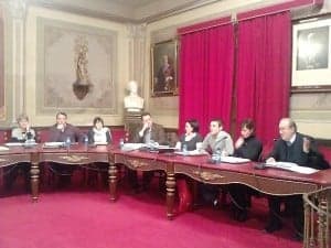 Francisco Viu durante la defensa de su moción. Foto R.S.
