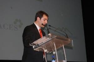 José María Gómez, durante la presentación de PLACES. Foto JLP.