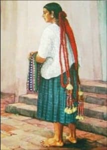 Traje típico de Coban (departamento de Alta Verapaz en Guatemala).