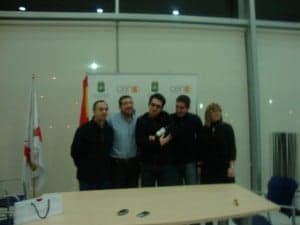 El humorista fue agasajado con vino D.O. Somontano.