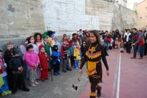 Desfile de carnaval en Berbegal. Foto JLP.