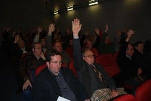 Julián Alamán, durante la elección como presidente. Foto JLP.