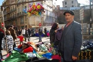 El Valen, el gitano más veterano de la Candelera. Foto JLP.