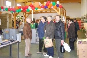 Primeros cobradores al Point Vert de Monzón. Foto JLP.