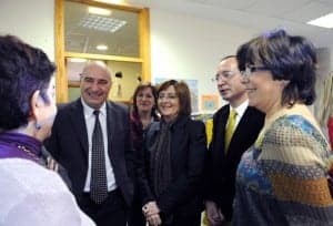 Broto en su visita al centro. Foto S.E.
