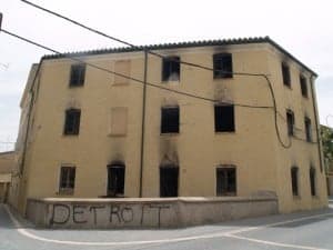 El Moliné tras su incendio. Foto JLP.