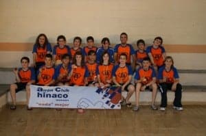 Los alevines del Airon Club Hinaco. Foto S.E.