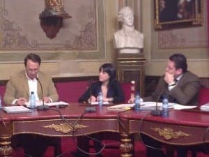 Lobera mantuvo un cara a cara con Solana. R.S.