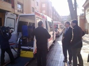 La ambulancia convertida en vehículo adaptado. R.S.