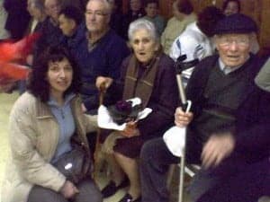 Ramón Otto, el socio más veterano de "La Violeta", fue homenajeado en Estada.