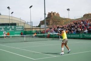 Partido de tenis del pasado torneo. JLP.