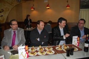 Autoridades en el Gran Hotel Ciudad de Barbastro. JLP.
