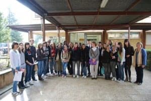 Alumnos del Comenius en el IES Martínez Vargas. JLP.