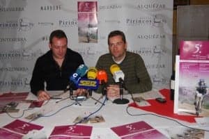 Javier Fillata, de Bodega Pirineos, y Antonio Escartín, del CCB, en la presentación de la prueba. JLP.