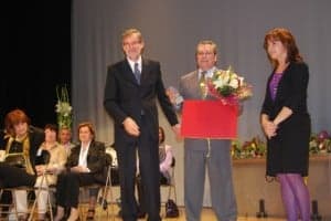 José Antonio Adell, Martín Solano e Inma Subías. JLP.