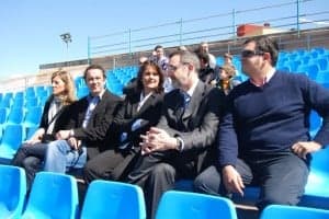 Conchita disfrutó del tenis en su casa. JLP.