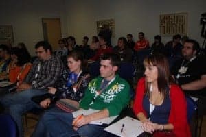 Asistentes a la asamblea de jóvenes. JLP.