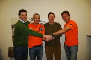 Santiago Santamaría, Javier Subías, José Masgrau y Arcadi Clement. JLP.
