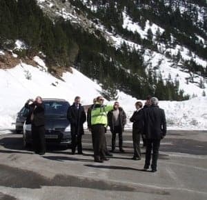 Visita al túnel de Bielsa. 