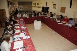 Sesión del patronato en Pozán de Vero. 