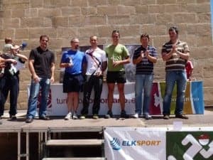 Podium de los ganadores. Carmen Guardia.