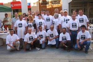 Colaboradores de la I Fiesta de la Trucha. JLP.