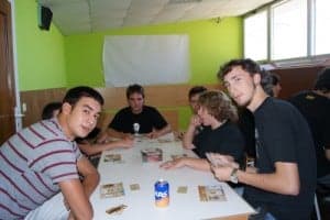 Practicantes de juegos de rol. 