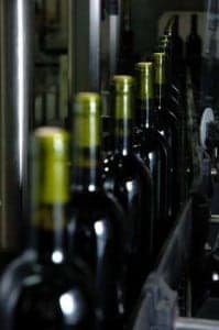 Botellas de vino aragonés.