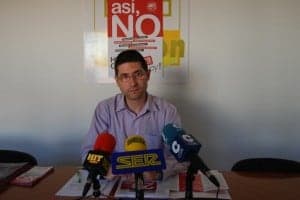 Miguel Ángel Colomina, secretario de UGT Barbastro. JLP.