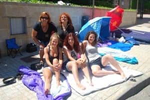 Acampada para ver a Bisbal. JLP.