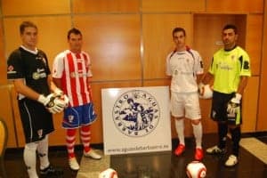 Jugadores de la U.D. Barbastro. JLP.