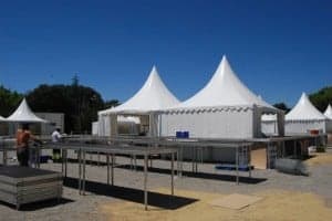 La Muestra Gastronómica está casi a punto. JLP.