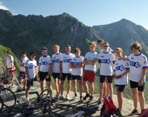 Grupo de ciclistas. 
