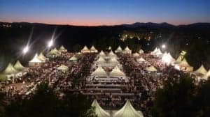 La Muestra Gastronómica de noche. Natalia Gracia.