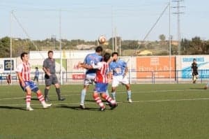 Partido ante el Binéfar. Ángel Huguet. 