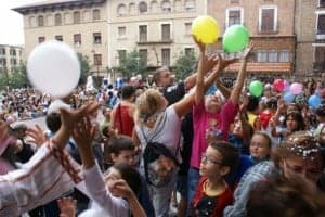 Los niños disfrutaron de la primera jornada. 