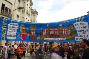 Pancarta de la Ferranca. JLP.