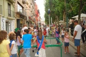 Garabato de juegos en el Coso. José Luis Pano.