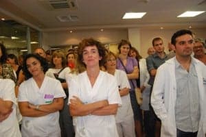 Personal sanitario del Hospital de Barbastro. JLP.