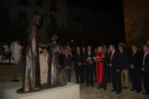 Inauguración de la escultura. JLP.