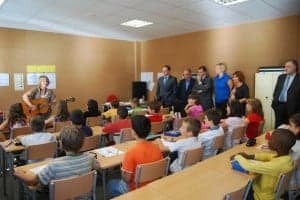 Clase de música en el Pedro I. JLP.