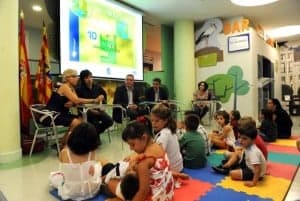 Presentación del libro medioambiental. 