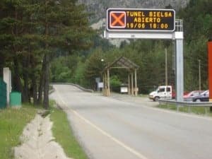 Entrada al túnel de Bielsa.