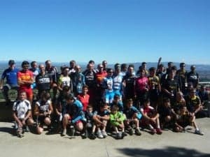 Participantes en la crono. 