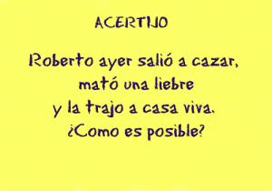 Acertijo: Ocio y vida.