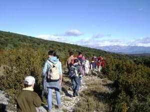 De marcha por Guara. 