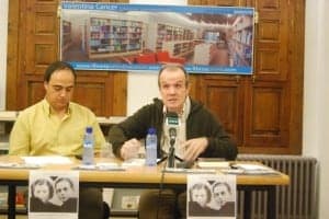 Juan José Nieto y Juan Carlos Ferré, en la presentación del libro. JLP.